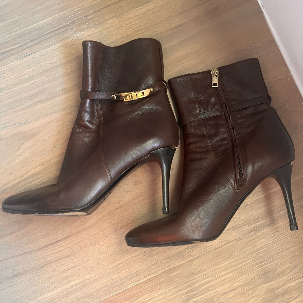 Brown Burberry Booties